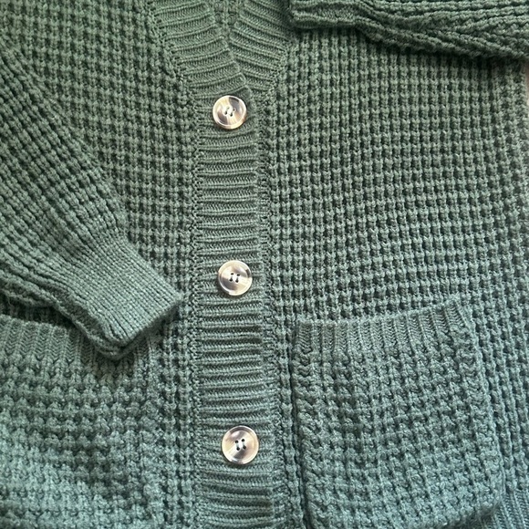Zenana Outfitters Dark Green Cardigan Sweater - Picture 2 of 7